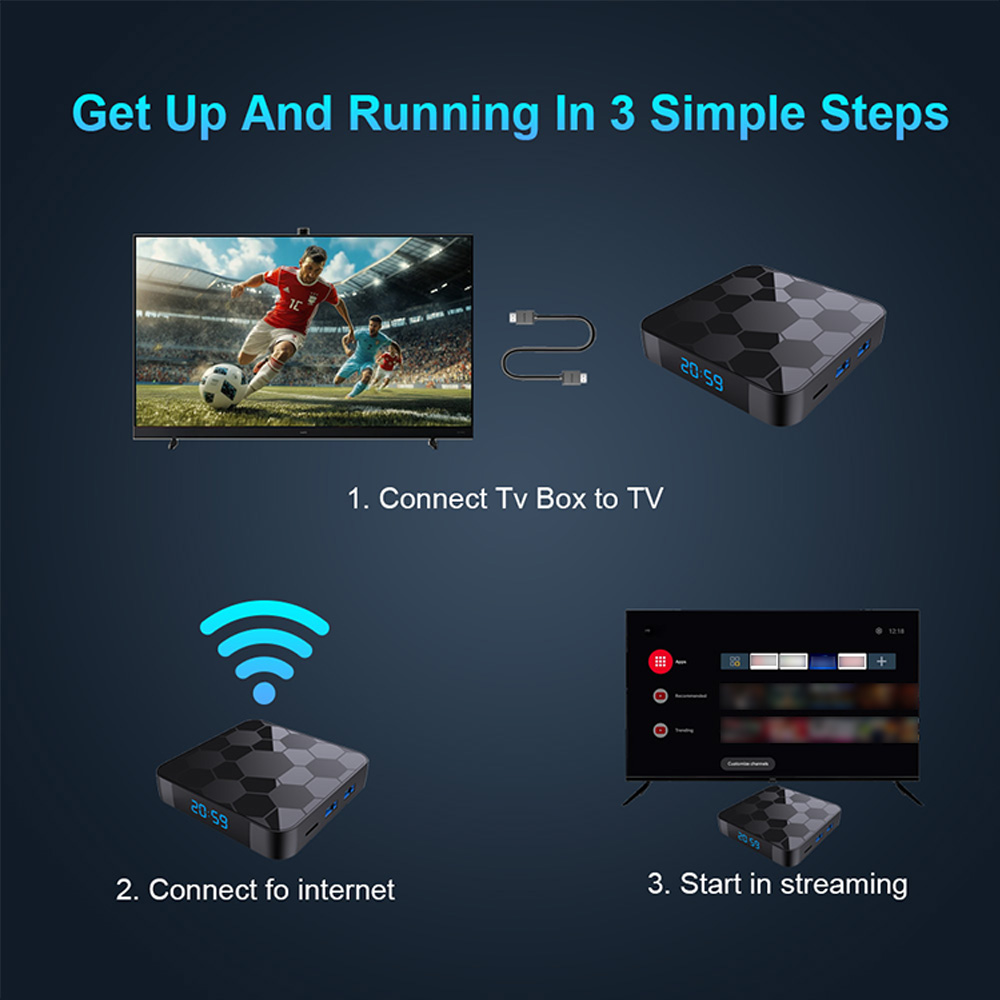 Android TV-Box I96 Football 6 Android TV-Box I96 Football - Bilde 6