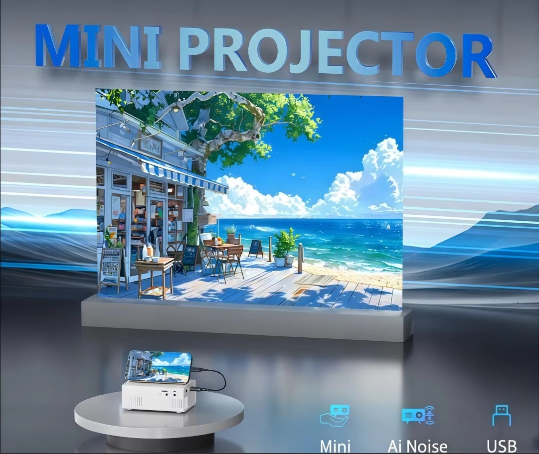 Wiselazer X1 Nano — Mini Projektor-Passer i PC-vesken -100 ANSI lumen 7 Wiselazer X1 Nano — Mini Projektor-Passer i PC-vesken -100 ANSI lumen - Bilde 7