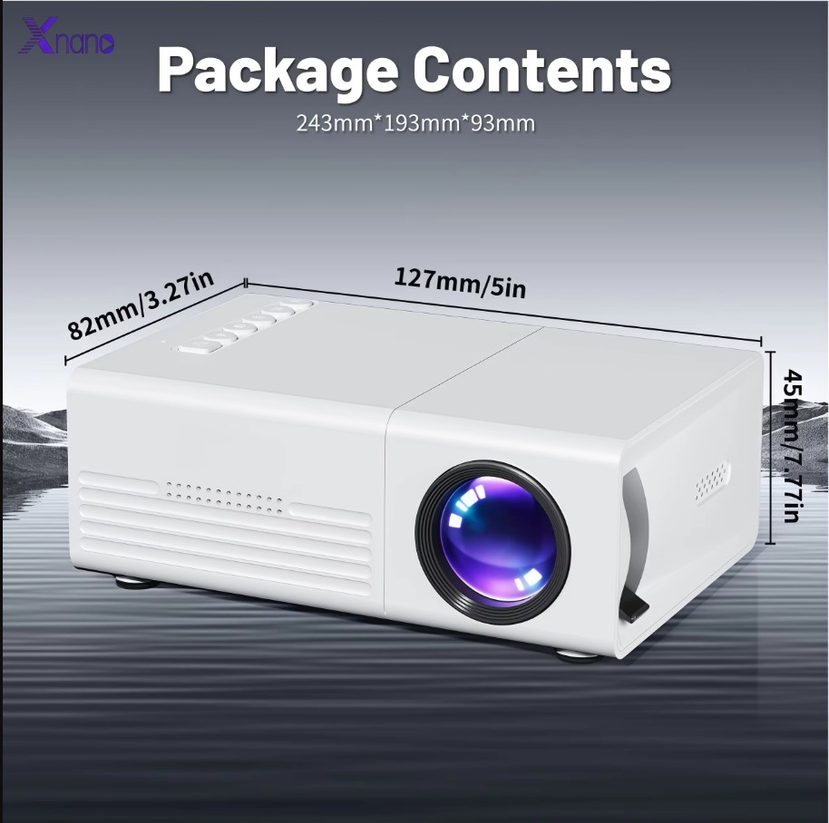 Wiselazer X1 Nano — Mini Projektor-Passer i PC-vesken -100 ANSI lumen 5 Wiselazer X1 Nano — Mini Projektor-Passer i PC-vesken -100 ANSI lumen - Bilde 5
