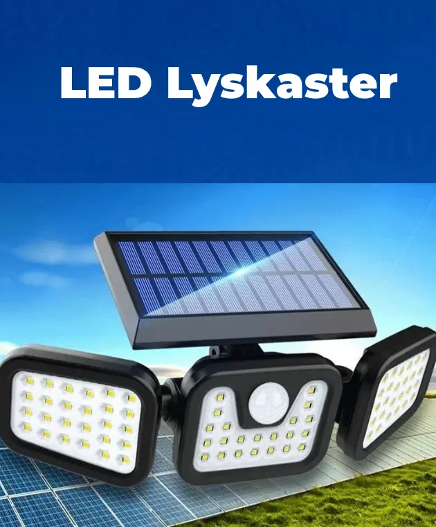 Solcelle LED Lyskaster