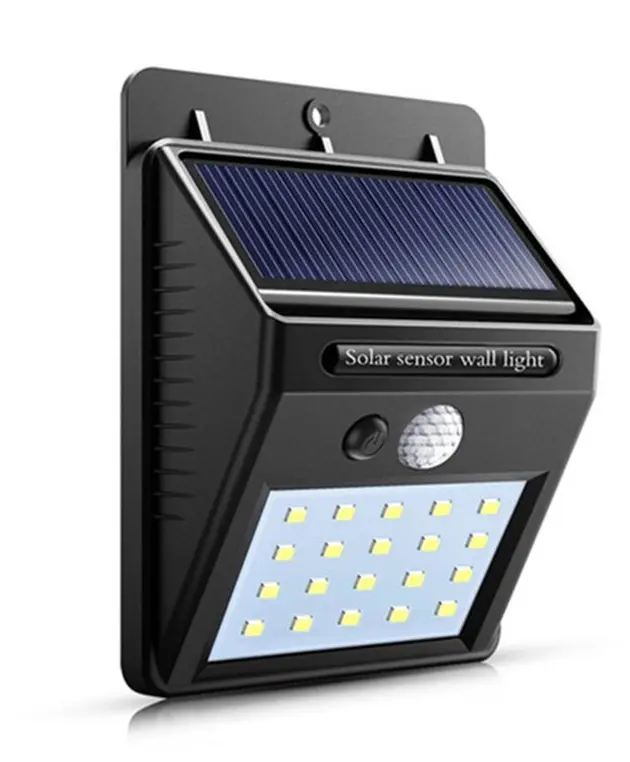 LED Solcelle Vegglampe